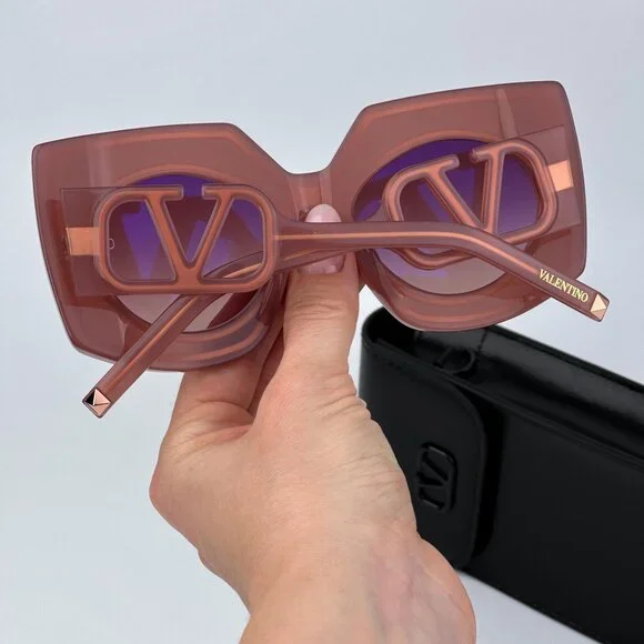 Valentino Women BRAND NEW Sunglasses Titanium Pink Gold Rose  display picture 1